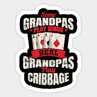 Cribbage Grandpa Cribbage Grandfather Sticker